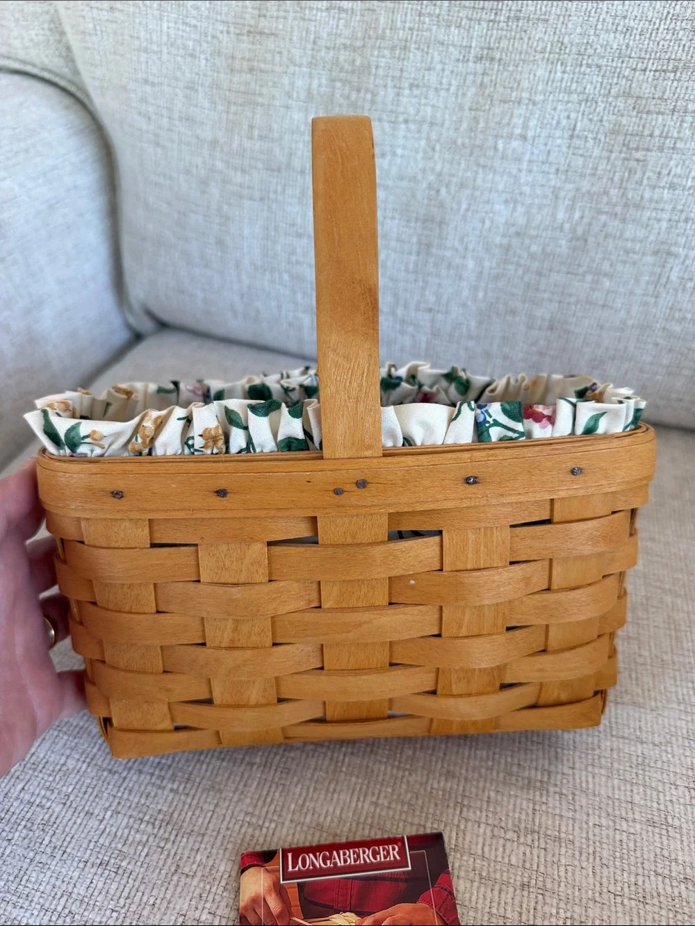 Longaberger handwoven basket